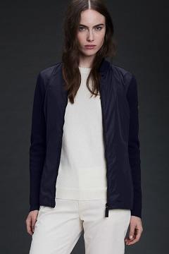 Ropa Canada Goose Mujer Mexico - WindBridge Suéteres Black Label Azul Marino WO9678530